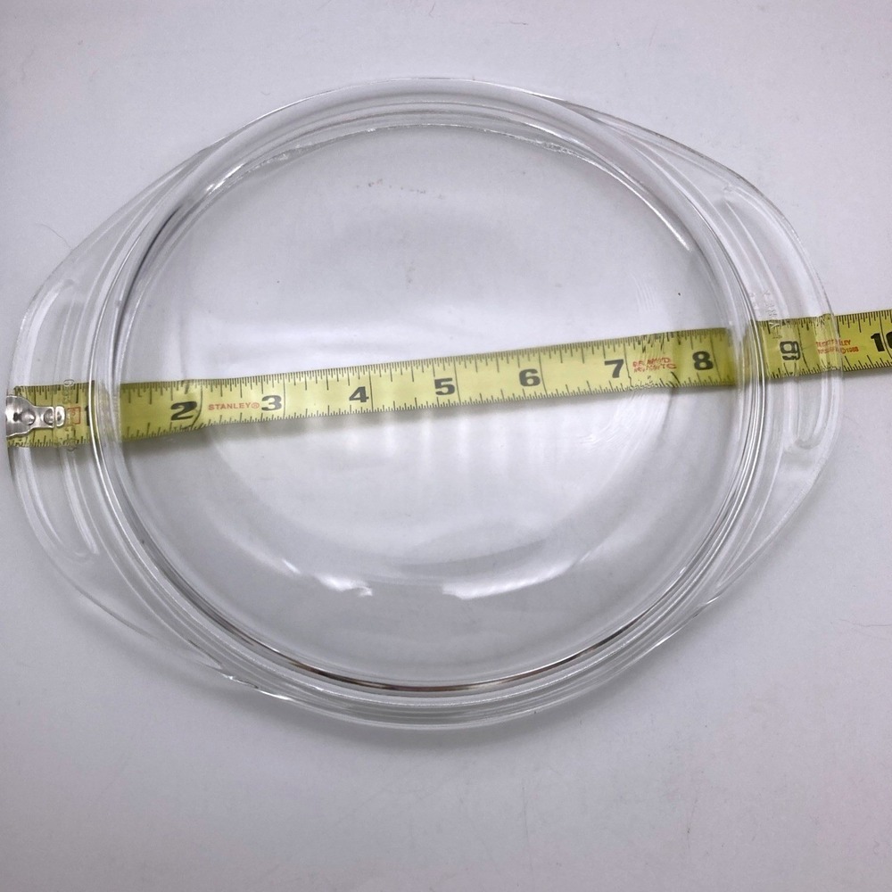 Vintage PYREX 683 C-13 Clear Glass Casserole Replacement Lid 1" Tab Handle 1.5qt